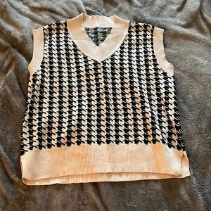 Brand new cream and black vest!